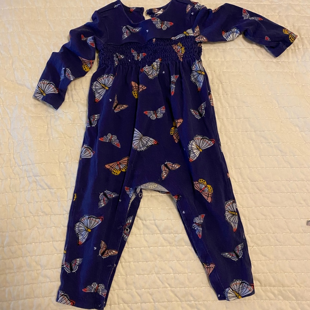 Tea butterfly romper